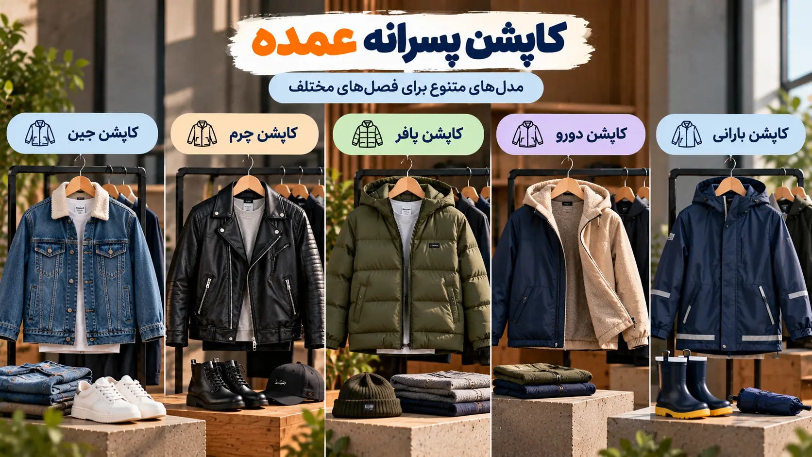 خرید کاپشن پسرانه عمده از لینک ویترین